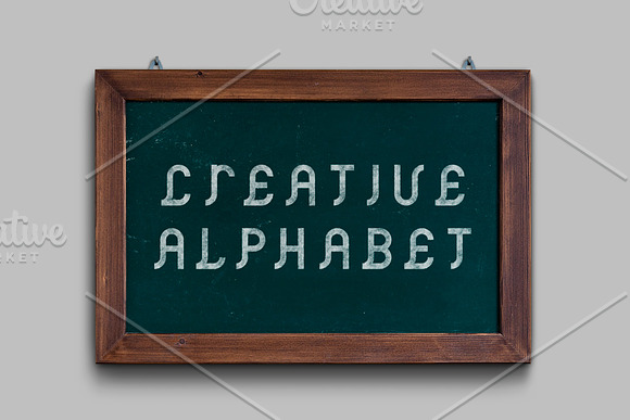 Vector ancient creative alphabet in Display Fonts - product preview 2