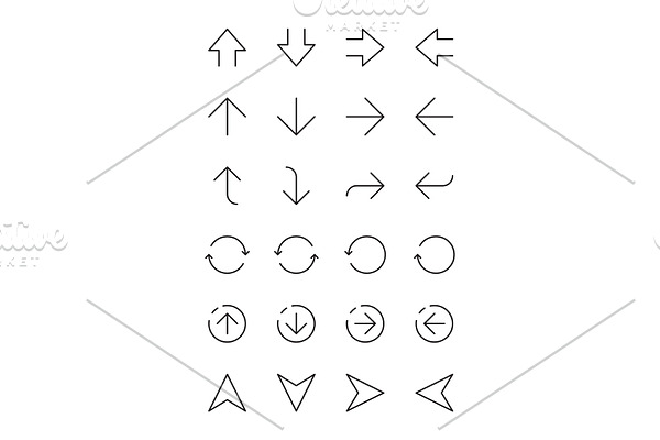 Simple arrows. Ui interface