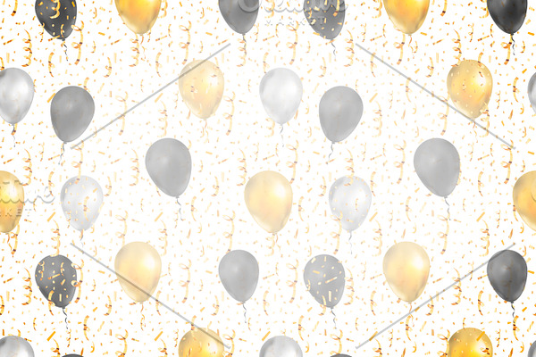 Luxury background with balloons