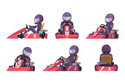 Karting car. Street speed racers