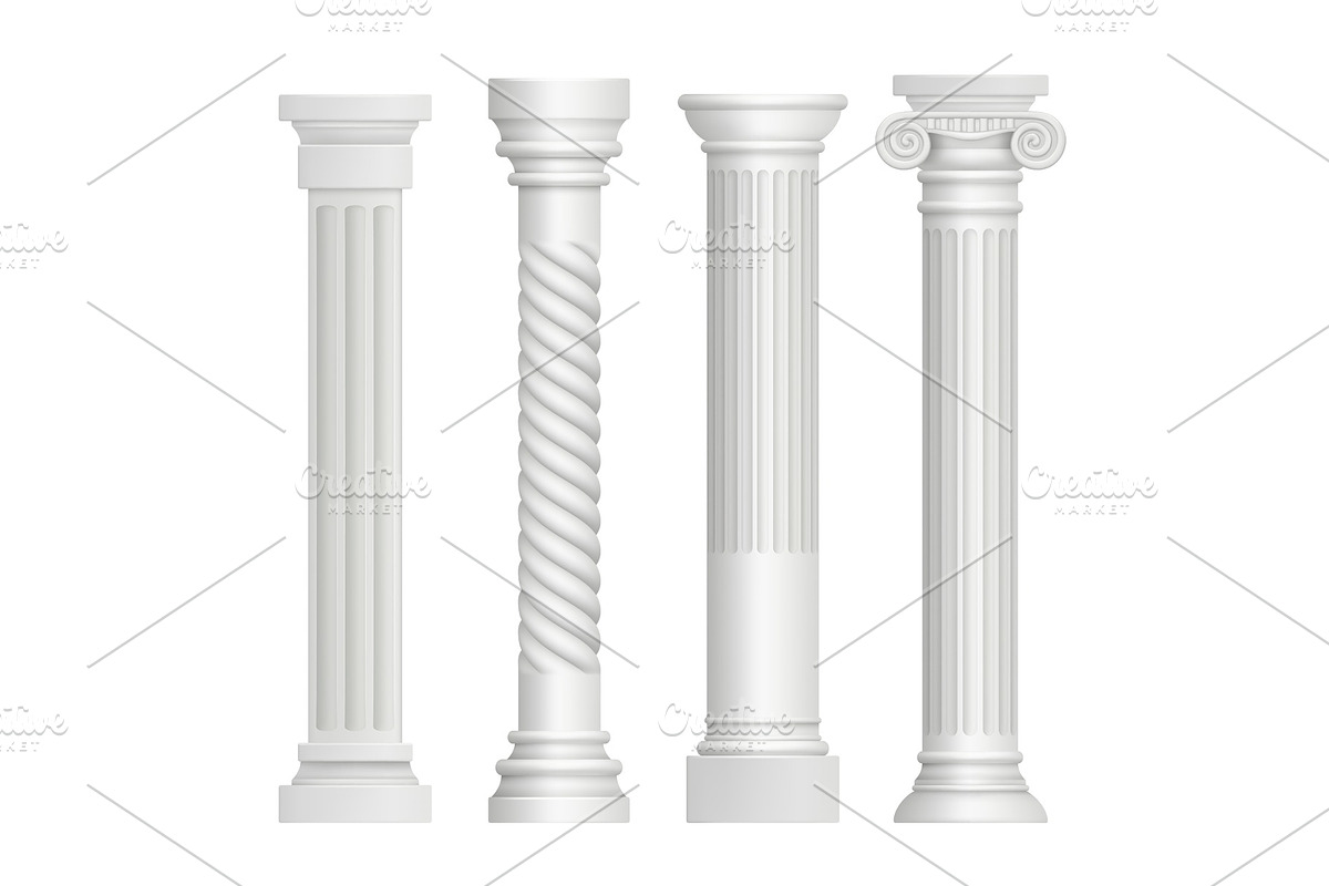 Antique column. Historical greek in Graphics - product preview 8