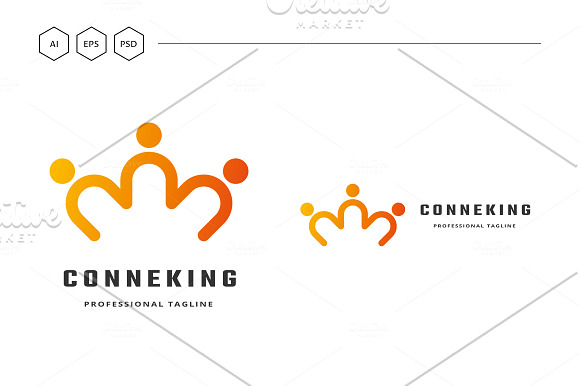 Connect King Logo in Logo Templates - product preview 4