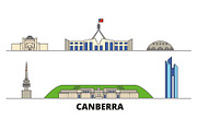 Australia, Canberra flat landmarks