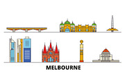 Australia, Melbourne flat landmarks