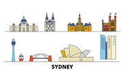 Australia, Sydney flat landmarks