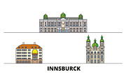Austria, Innsburck flat landmarks