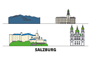 Austria, Salzburg flat landmarks