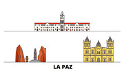 Bolivia , La Paz flat landmarks