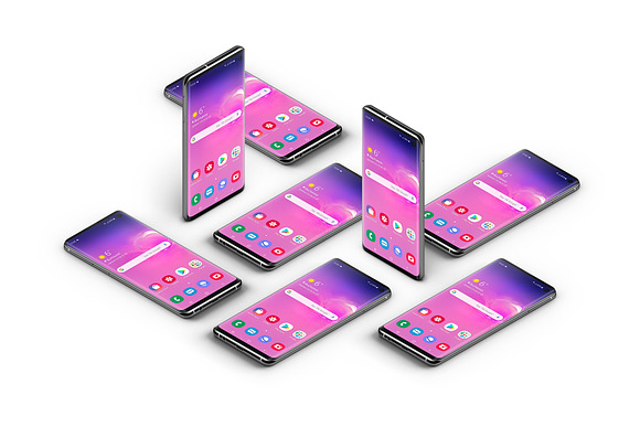 S10 Android - 21 Mockups - 5K in Mobile & Web Mockups - product preview 16