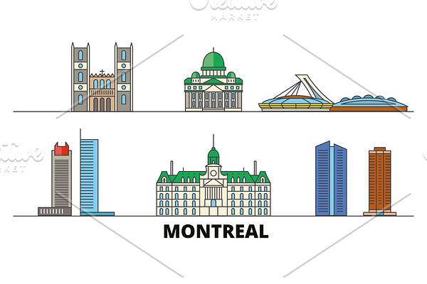 Canada, Montreal flat landmarks