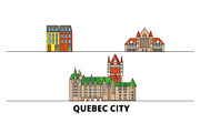 Canada, Quebec City flat landmarks