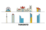 Canada, Toronto flat landmarks