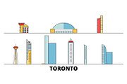 Canada, Toronto City flat landmarks