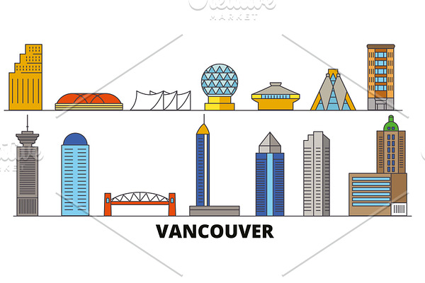 Canada, Vancouver flat landmarks