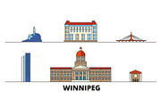 Canada, Winnipeg flat landmarks