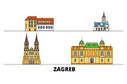 Croatia, Zagreb flat landmarks