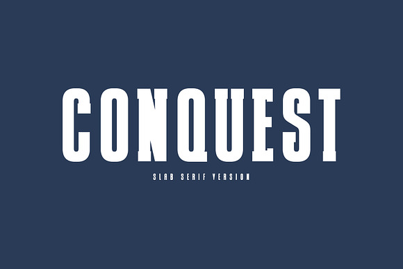 CONQUEST Sans & Slab Serif in Sans-Serif Fonts - product preview 1