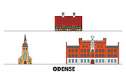 Denmark, Odense flat landmarks