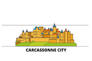 France, Carcassonne City flat
