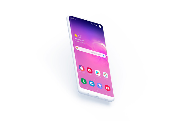S10 Android - 21 Clay Mockups - 5K in Mobile & Web Mockups - product preview 5