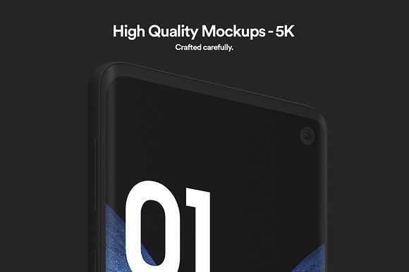 S10 Android - 21 Clay Mockups - 5K in Mobile & Web Mockups - product preview 9