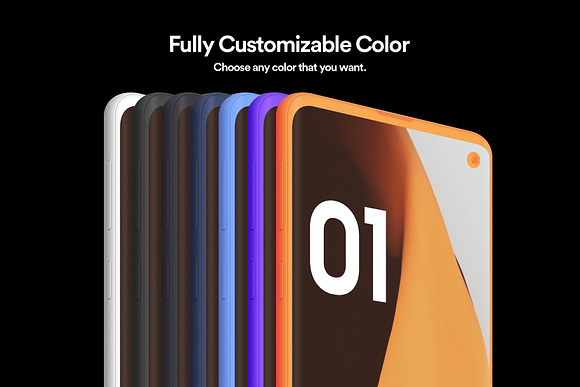 S10 Android - 21 Clay Mockups - 5K in Mobile & Web Mockups - product preview 10