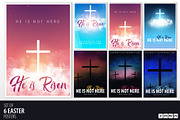 He is Risen. 6 Easter Posters