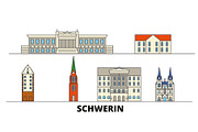 Germany, Schwerin flat landmarks