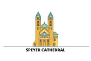 Germany, Speyer flat landmarks