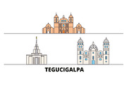 Honduras, Tegucigalpa flat landmarks