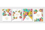 Easter posters or flyers set