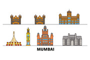 India, Mumbai 2 flat landmarks