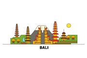 Indonesia, Bali flat landmarks