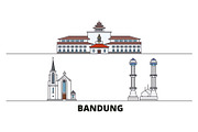 Indonesia, Bandung flat landmarks