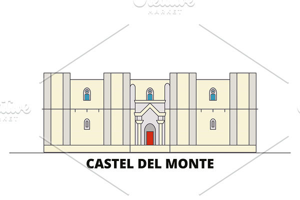Italy, Apulia, Castel Del Monte flat