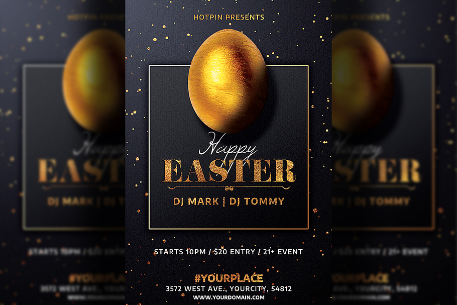 Easter Party Flyer Invitation