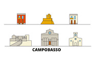 Italy, Campobasso flat landmarks