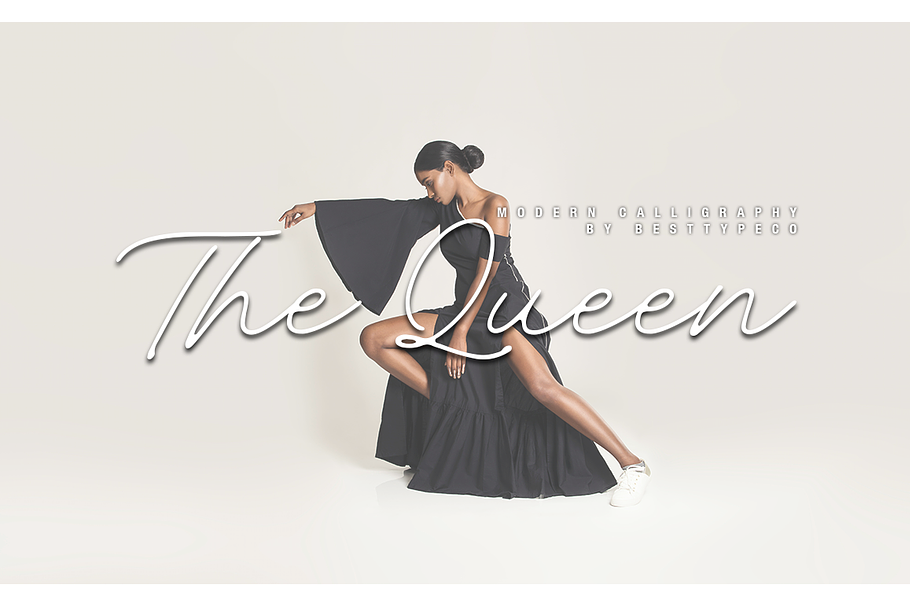 The Queen in Script Fonts - product preview 8