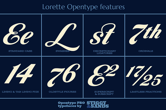Lorette in Script Fonts - product preview 2