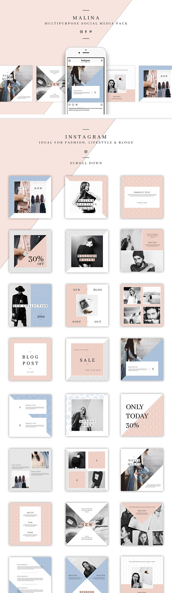 ENTIRE Posts – Instagram Templates in Instagram Templates - product preview 6