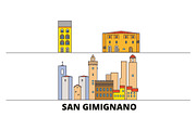 Italy, San Gimignano City flat