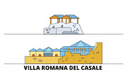 Italy, Villa Romana Del Casale flat
