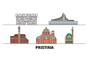 Kosovo, Pristina flat landmarks