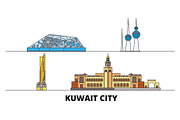 Kuwait, Kuwait City flat landmarks