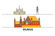 Lithuania, Vilnius flat landmarks