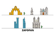 Mexico, Zapopan flat landmarks