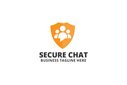 Secure Chat Logo Template