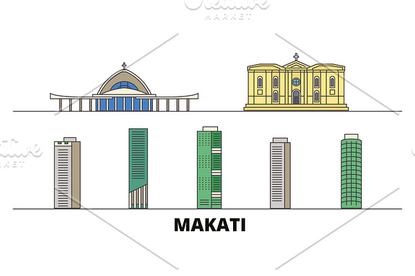 Philippines, Makati flat landmarks