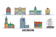 Poland, Szczecin flat landmarks