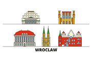 Poland, Wroclaw flat landmarks
